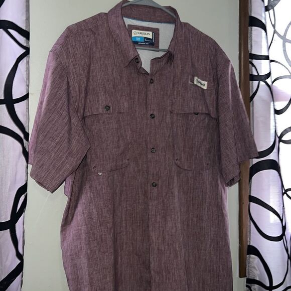 Magellan outdoors, fish gear, moisture wicking, button down shirt, size large - Picture 3 of 10